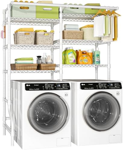 Ulif U13 Over Washer and Dryer Storage Shelves, Laundry Room Standing Shelf by Ulif