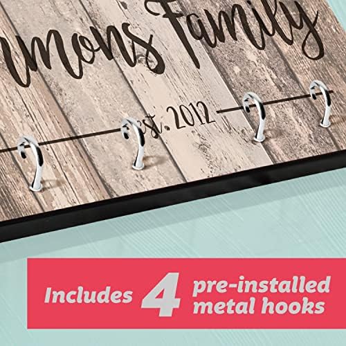 Pattern Pop Personalized Rustic Wood Plank Look Key Hanger - Image 7