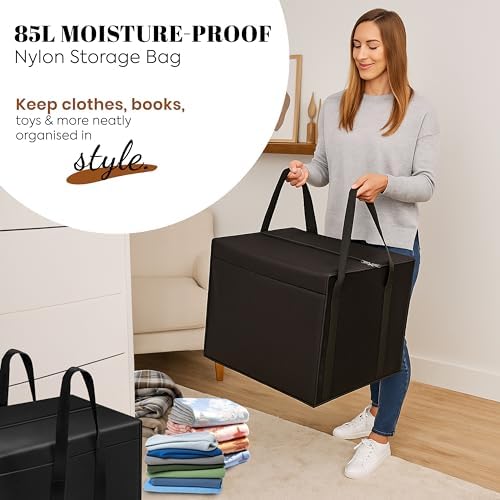 Storite 4 Pack Nylon 85 L Moisture Proof Multi-Purpose Underbed Storage Bag - Image 4