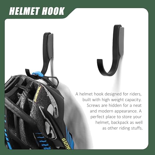 Heavy Duty Wall Mount Bicycle Holder/Hanger/Hook Bicycle Storage for Garage/House, Bike Accessories, Holds up to 110 lbs, 4 Pack - Image 3