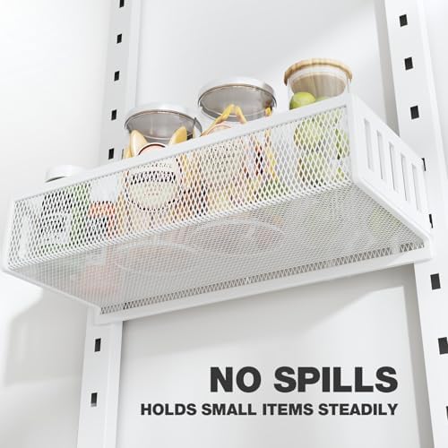 Pantry Door Organizers and Storage, 6-Tier Large Metal Heavy-Duty Frame Over the Door Spice Rack, 2 in 1 Wall-Mounted or Hanging shelf for Kitchen, Bathroom, Laundry Room, Bedroom, Closet &Nursery - Image 3