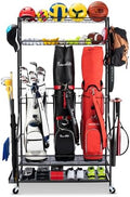 FHXZH Golf Bags Storage Garage Organizer - Stand for Single Golf Bags, Clubs, and Equipment Accessories with Wheels by FHXZH