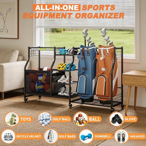 Ultrawall Golf Storage Organizer, Golf Bag Storage Stand for Garage - Image 6