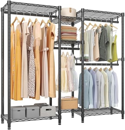 VIPEK Classic V6 Medium Heavy Duty Clothes Rack, Dynamic Closet System by VIPEK