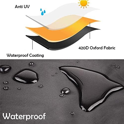 Square Picnic Table Bench Cover for 4-8 Persons Waterproof - Image 4