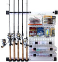 Rush Creek Creations No Limit 5-Rod Wall-Mount Fishing Pole Holder by RushCreekCreations