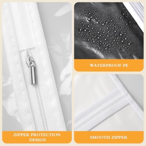 20 Pack Clear Garment Bag, PEVA Hanging Clothes Cover, 24"x43" Suit Dress Bag for Closet Storage Travel - Image 4