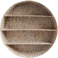 happimess Annulus 3-Shelf Circular Hyacinth Wall Rack 24.6", White Wash by Happimess