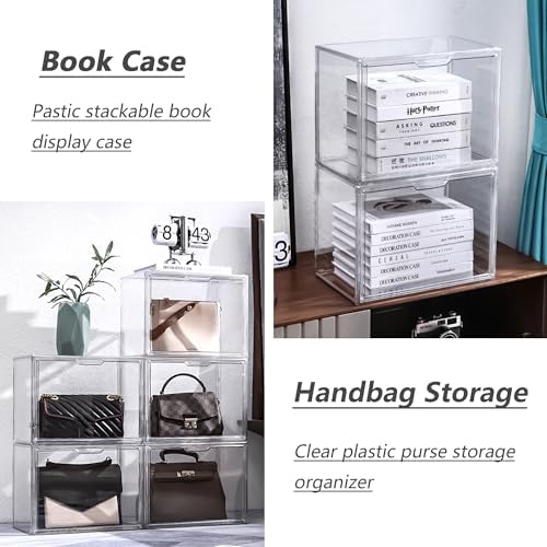 LXLXXL Acrylic Display Case, 4-Pack XL Stackable Bins with Magnetic Lid - Image 3