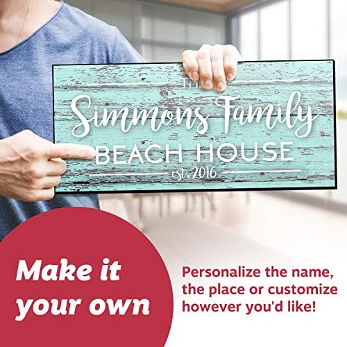 Pattern Pop Personalized Mint Rustic Wood Plank Look Beach House Key Hanger - Image 4