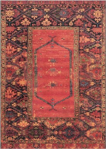 Unique Loom Outdoor Tribal Collection Area Rug - Quepos (7' 1" x 10' Rectangle Multi/Black) - Image 3
