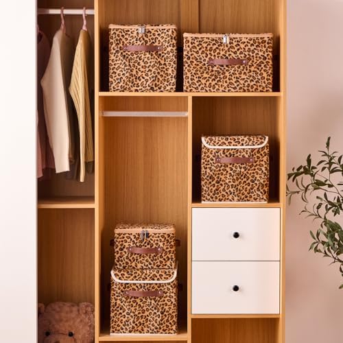 4PCS Storage Cubes with Zipper Lid 11 Inch Decorative Bins Boxes - Image 6