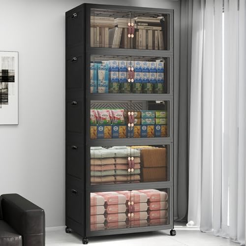 UAMFURI Stackable Storage Bins with Lids, 600QT Lockable Storage Cabinet by UAMFURIDirect