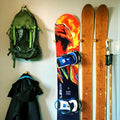 Grassracks Nubbins - Bamboo Flush Ski Wall Mount & Snowboard Wall Mount - Ski Rack & Snowboard Rack by Grassracks