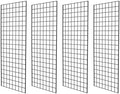 Heavy Duty Grid Wall Commercial Grade Gridwall Panels – Grid Panel for Any Retail Display Wall Grid 2' Width x 5' Height, Black (Pack of 4) by 7RiversART