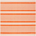 SAFAVIEH Courtyard Outdoor Square Rug 4', Terracotta & Beige CY6062-241 by Unknown