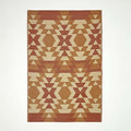 HOMESCAPES Luxury Extra Large Outdoor Rugs for Garden Patio 100% Waterproof Recycled Plastic Mat Carpet 150 x 240cm Reversible Red & Orange Geometric Rug Anya, Indoor/Outside & Portable, Seamless by HOMESCAPES
