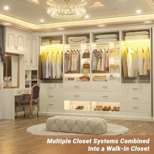 Besiost Closet Systems with 5 Drawers & 3CCT Sensor Light - Image 2