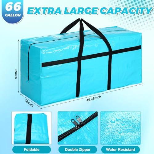 4 Pcs 66 Gallon Extra Large Moving Bags Heavy Duty Storage Bag - Image 3