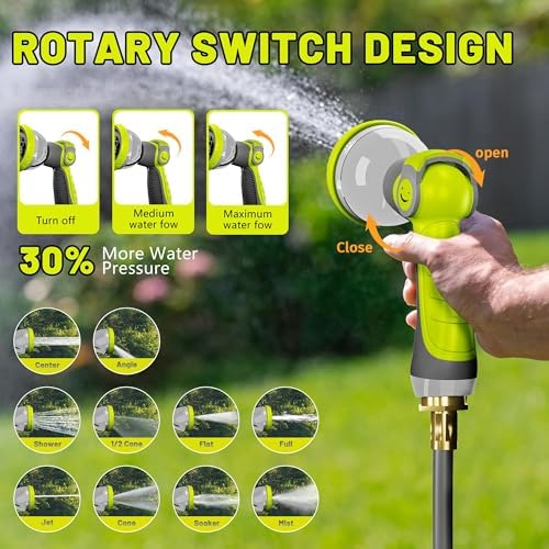 110 FT 5/8" Retractable Garden Hose Reel, Wall Mount - Image 3