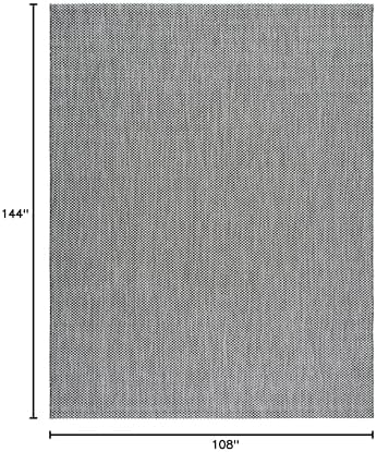 SAFAVIEH Courtyard Outdoor Area Rug 9x12, Large Black & Beige CY8521-36621 - Image 2