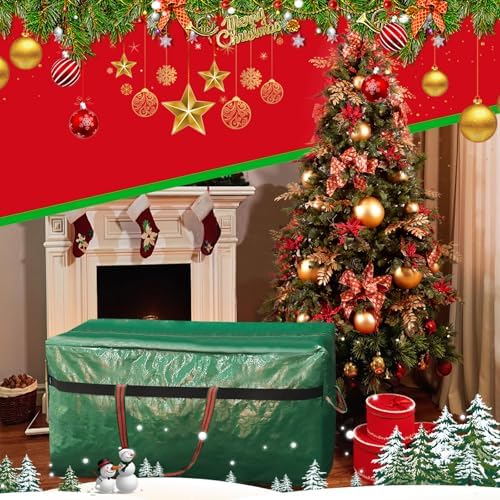 WFK 2 Pack 7FT Christmas Tree Storage Bag Waterproof Tree Bag Green - Image 4