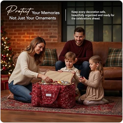 Covermates Adjustable Ornament Storage Bag, 19.25" W x 13" D x 12.5" H - Image 2