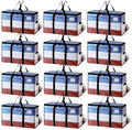 TAILI 12 Pack Clear Extra Large Moving Bags,Storage Bag with Visible Window by TAILI