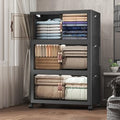 UAMFURI 504QT Stackable Storage Bins with Lids, Doors & Wheels by UAMFURIDirect