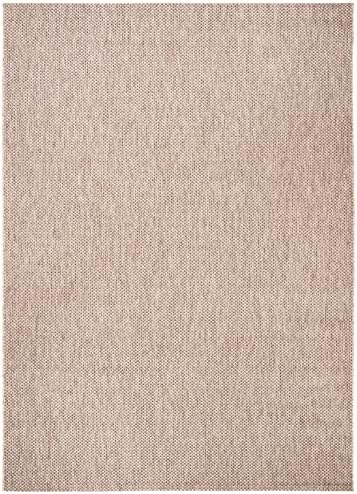 SAFAVIEH Washable Rug Outdoor Courtyard Collection - 9' x 12', Natural & Black, Non-Shedding & Easy Cleaning, Ideal for Patio, Backyard, Mudroom (CY8521-37312) - Image 3