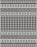 Gertmenian Indoor Outdoor Bohemian Area Rug - 8x10 Large, Fade Resistant, Ideal for High Traffic in Living Room, Bedroom, Patio - Moroccan, Black, 27107 by Gertmenian