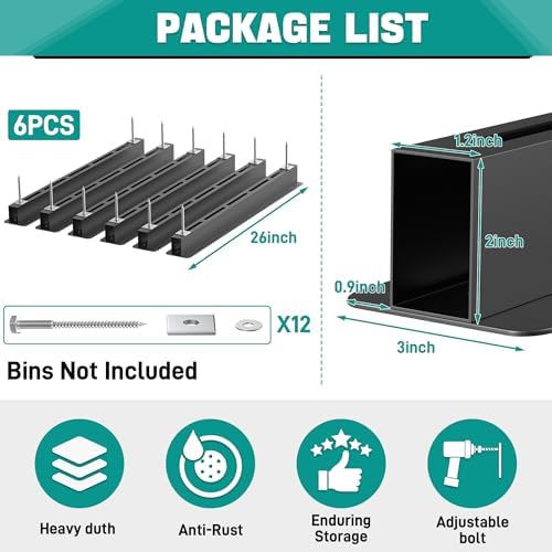 EVERHANGER Ceiling Storage Rack, Heavy Duty Overhead Garage Storage Rack - Image 2