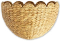 BEBE BASK Scalloped Wicker Wall Basket - The Original - 16 x 10 x 7 In by BEBEBASK%C2%AE
