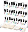 Beeveer Acrylic Key Holder Board with Shelf Upgrade, 30 Hook Wall Organizer by Beeveer