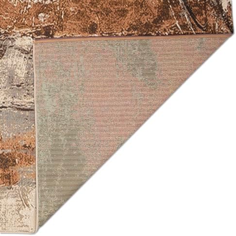 Liora Manne Marina Indoor/Outdoor Power Loomed Synthetic Blend Low Profile Area Rug - Contemporary Graphic Casual Southwestern Colorful (Moderne Bronze) (8'10" x 11'9") - Image 5