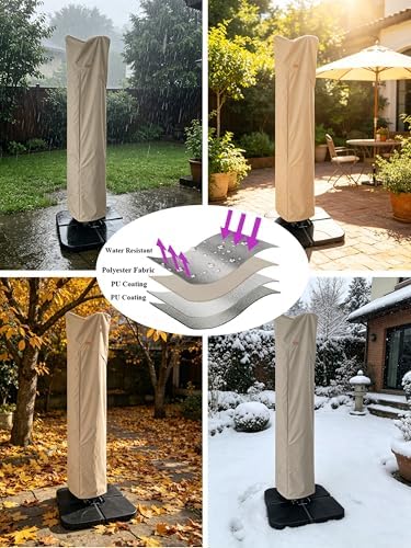 Patio Umbrella Cover for 9'-13' Offset/Cantilever Umbrellas (Pack of 2) - Image 6