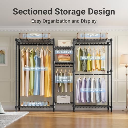 VIPEK Classic V6 Wire Garment Rack, Dynamic Closet System Adjustable - Image 3