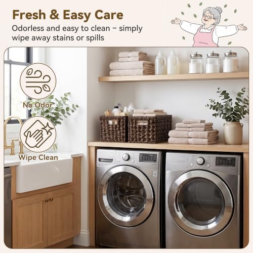 GRANNY SAYS Wicker Storage Baskets for Shelves, Brown Wicker Baskets,2-Pack - Image 3
