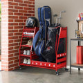 Lauren&Harold Golf Bag Organizer Garage Storage, Golf Storage Rack Stand Fits 2 Golf Bags, Golf Clubs and Other Golfing Equipment Accessories, Golf Organizer for Garage, Club, Shed, Basement by LaurenHarold