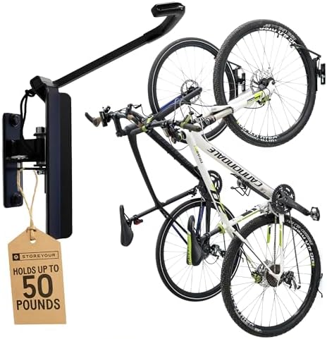StoreYourBoard Swivel Bike Wall Mount, Vertical Rack for Garage, 2 Pack by StoreYourBoard