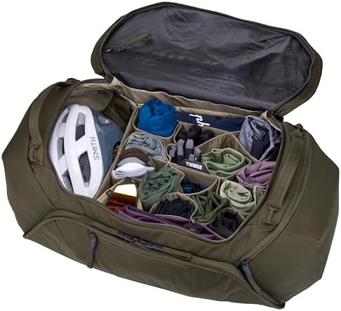 Thule RoundTrip 80L Duffel - Storage compartments to Organize and Protect Gear - Boot Bag for ski and Snowboard Travel - Soft Pocket for Goggles and Helmet - Dry Bag Included - Image 6
