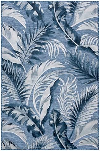 SAFAVIEH Washable Rug Outdoor Cabana Collection - 4' x 6', Black & Grey, Non-Shedding & Easy to Clean, Ideal for Patio, Backyard, Mudroom (CBN452H) - Image 3
