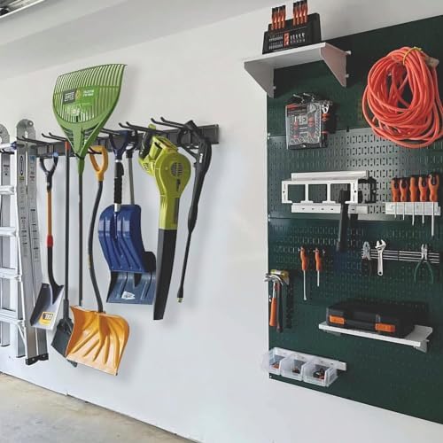 Aking Ace Wall Mount Tool Storage Rack, Adjustable Garden Tool Organzier - Image 2