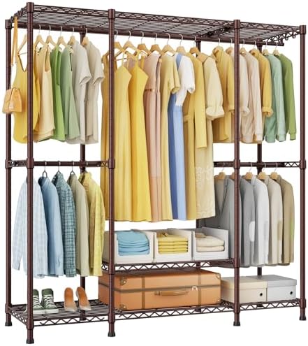 Ulif E3 Heavy Duty Garment Rack 4-Tier Freestanding Closet Organizer System by Ulif