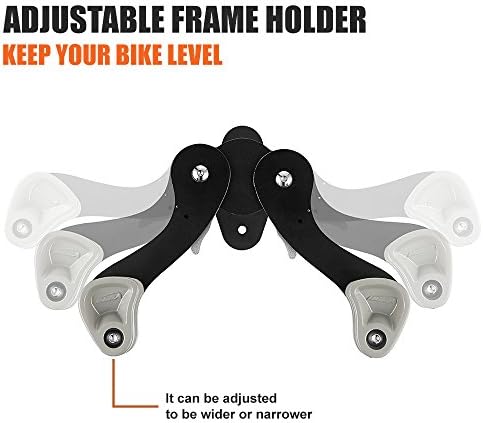 Ibera Bike Wall Mount - Adjustable Frame Holder & Soft Rubber Cradles - Garage Bike Rack for Road, MTB, Kids, Hybrid Bikes - Easy Installation & Space-Saving Design - Image 4