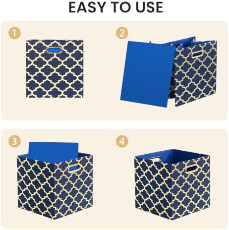 11x11x11 Storage Cube Bins, Collapsible Storage Bins Fabric Storage Cubes - Image 4