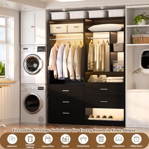 Besiost Closet Systems with 5 Drawers & 3CCT Sensor Light - Image 5