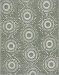 Gertmenian Indoor/Outdoor Flatweave Area Rug - 8x10 Large, Stain & UV Resistant, Ideal for High Traffic Areas in Deck, Patio, Mudroom - Geometric, Green, 32463 by Gertmenian