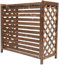 Air Conditioner Fence Screen, Brown AC Covers for Outside to Hide AC & for Outdoor Privacy for Trash Cans, Garden Fences and Pet Fences (100 * 43 * 92cm) by Unknown