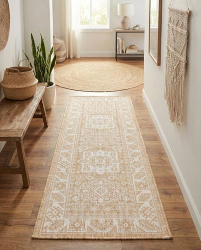 Rugs.com - Outdoor Aztec Rug – 6 Ft Runner Natural Indoor/Outdoor Rug – Flatweave Washable Runner for Patios, Decks, and Porches - Image 4